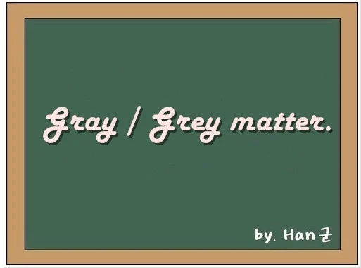 Gray matter. / Grey matter