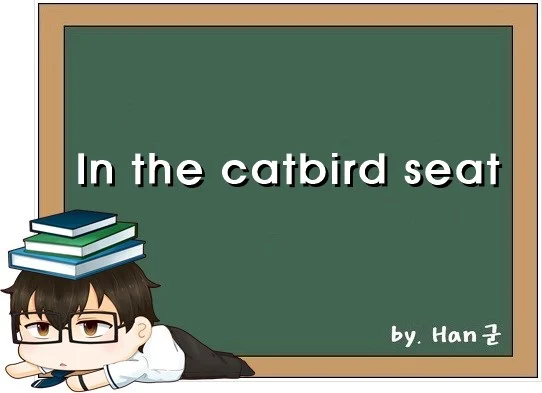 In the catbird seat