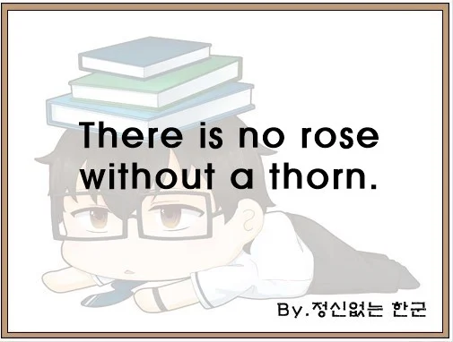 There is no rose without a thorn