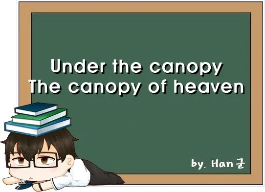Under the canopy The canopy of heaven