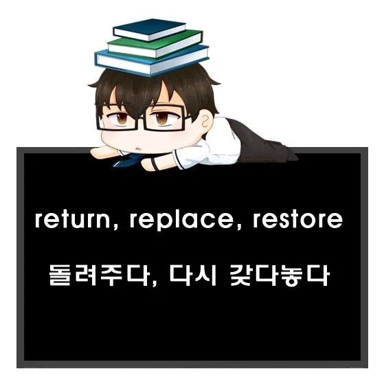 return replace restore 차이