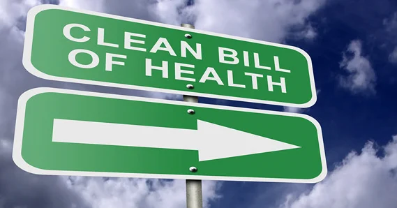 Clean bill of health 5